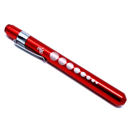 A2Z Scilab RED Reusable NURSE Penlight Pocket Medical LED with Pupil Gauge A2Z-ZR587